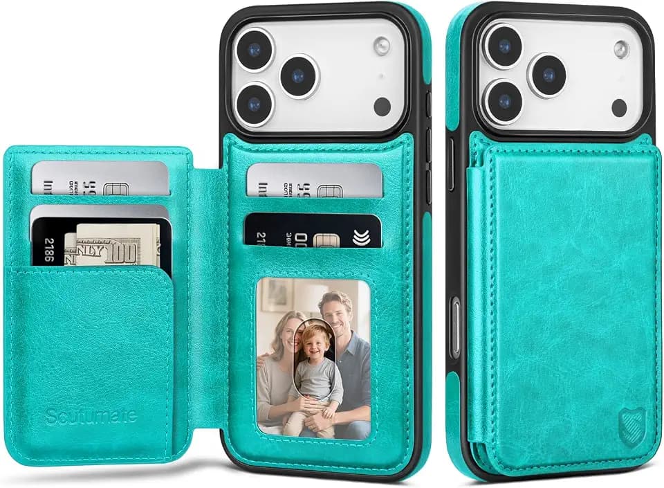 for iPhone 18 Pro Max / 17 Pro Max Phone Wallet Case,Green