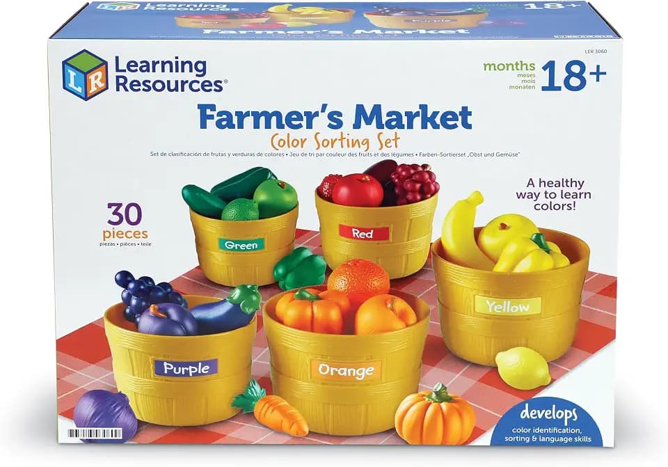 Learning Resources Original Farmer's Market Color Sorting Set