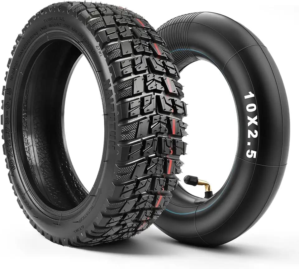 SYACHI 10x2,75-6,5 Reifen Schlauch für Elektroroller, E Scooter Reifen für Speedway 5 Dualtron 3, Abriebfest & Rutschfest (2 Stück)