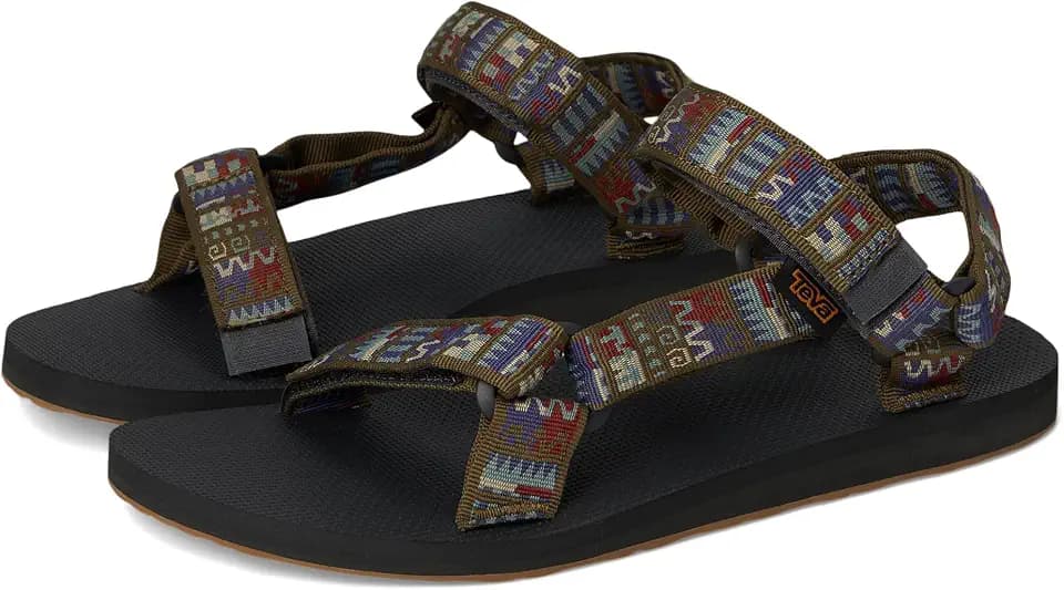 Teva Men's Original Universal Sport Sandal, Geo Mashup Olive, 7