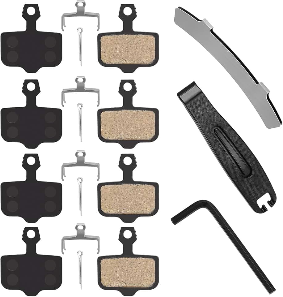 4 Pairs Bike Disc Brake Pads, Compatible for Nutt Hydraulic Disc Brakes