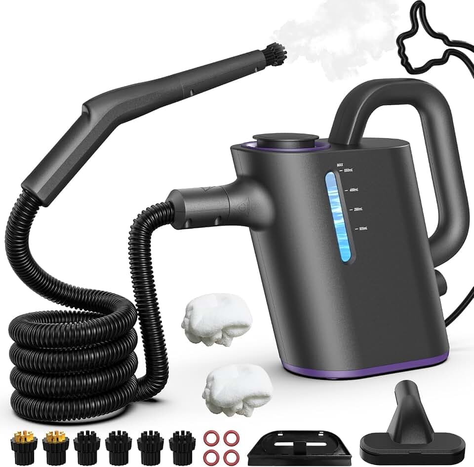 Dampfreiniger Handgerät 15 Sek. Aufheizzeit, 550 ml Tank Steam Cleaner