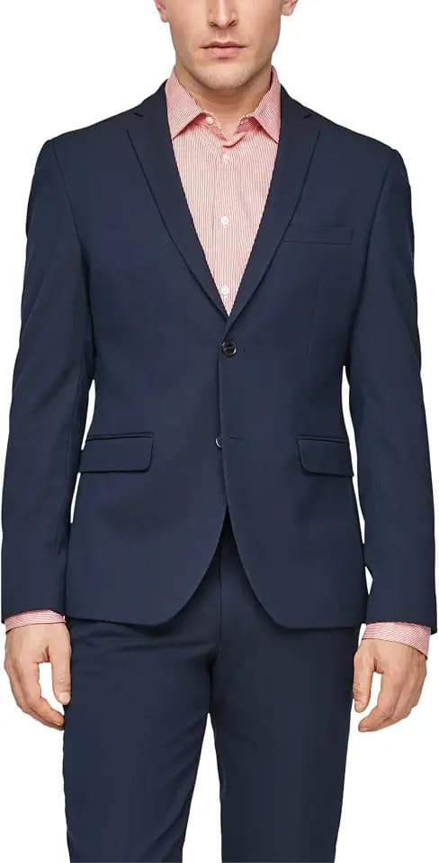s.Oliver Black Label Herren BLAZER 1259032 5978 BLUE 106