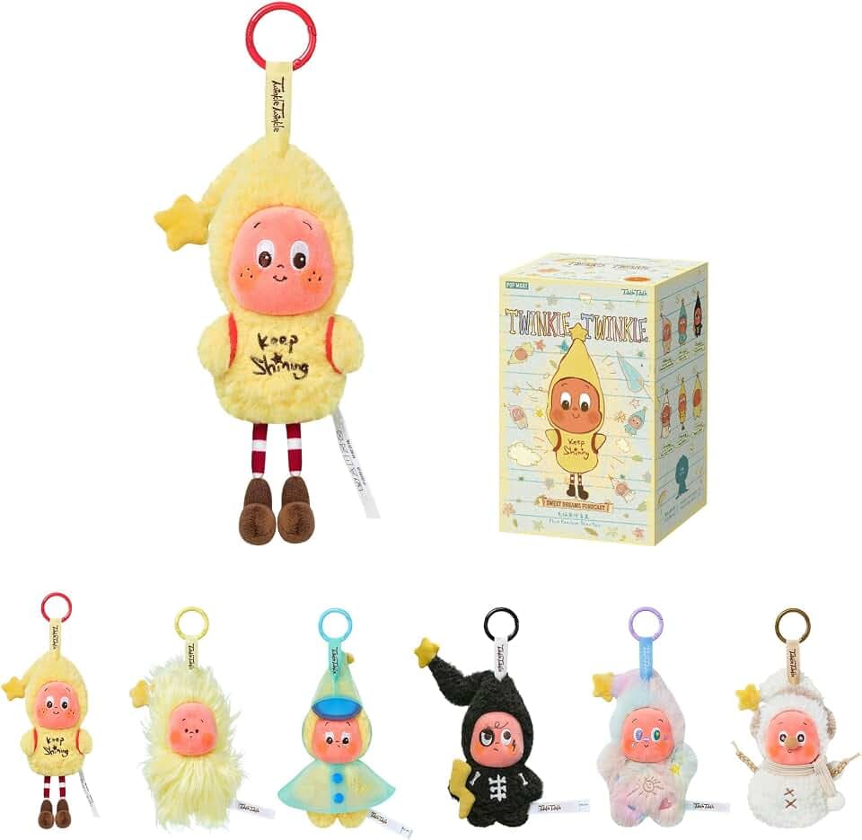 POP MART Twinkle Twinkle Sweet Dreams Forecast Plush Blind Box, Single Box