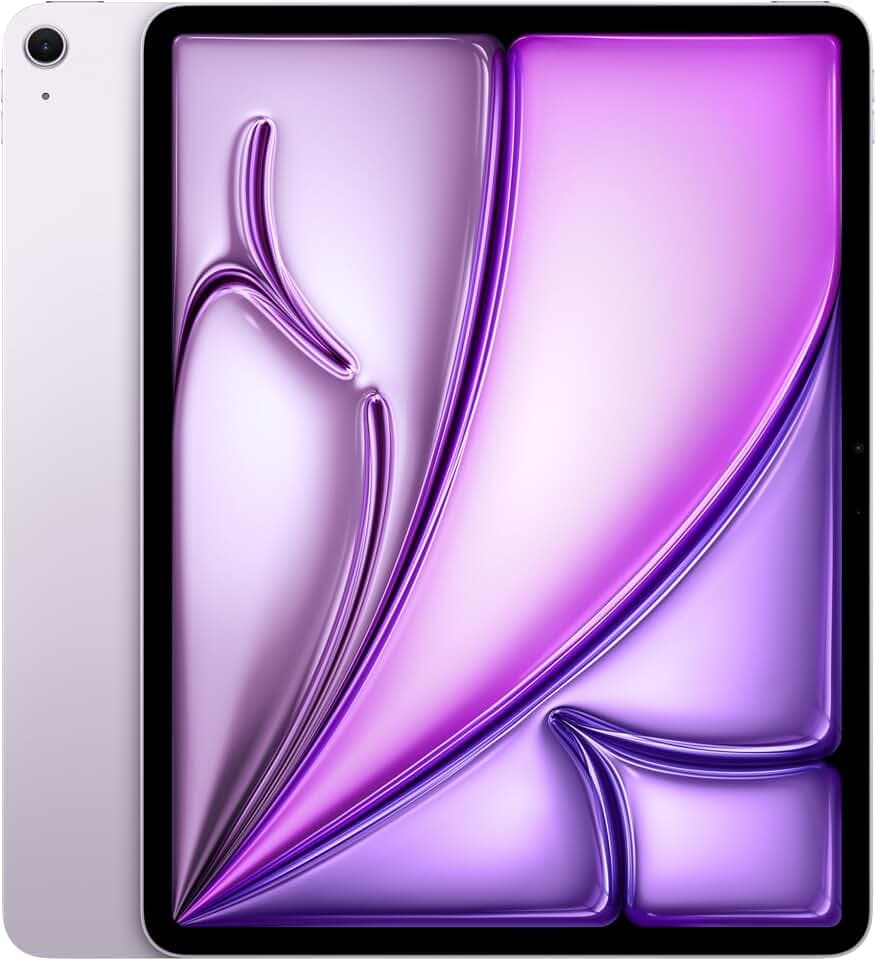 Apple iPad Air 13" mit M3 Chip: Apple Intelligence, Liquid Retina Display, 1 TB, 12 MP Frontkamera/Rückkamera, WLAN 6E, Touch ID, Batterie für den ganzen Tag – Violett