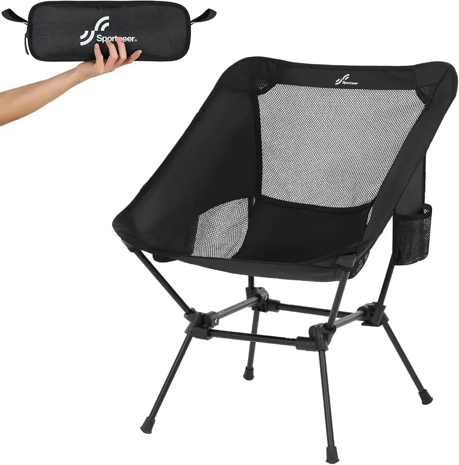Sportneer Campingstuhl Faltbar Camping Stuhl Tragbarer Campingstühle 150Kg Faltstuhl Ultraleichter Packmaß Kleiner Klappstuhl mit Tragetasche für Picknick, Outdoor, Wandern