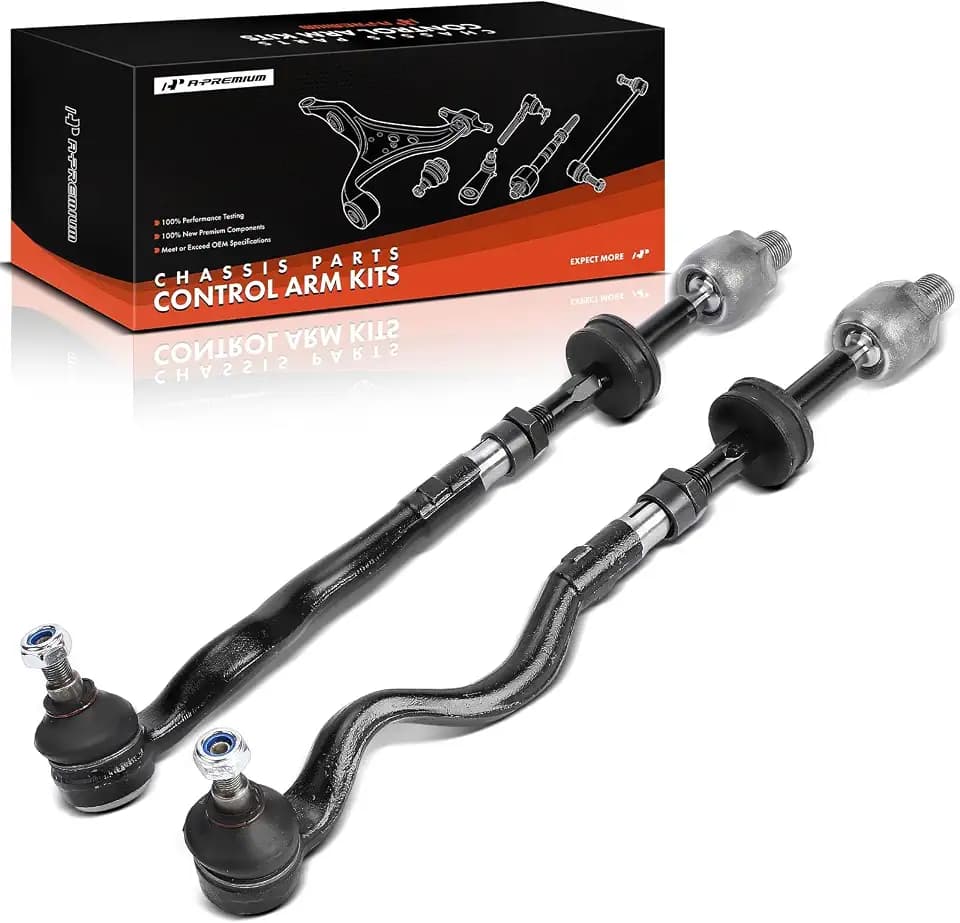 A-Premium 2-Pack Front Inner & Outer Tie Rod End Assembly