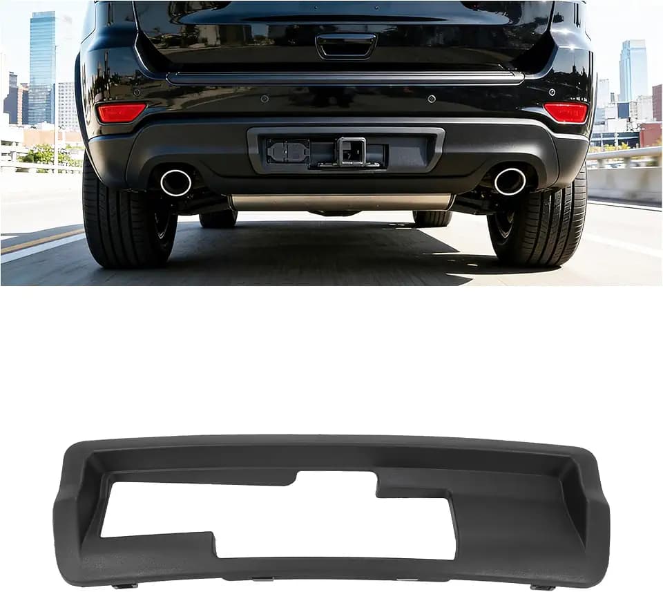ALMULOO Trailer Hitch Bezel Cover Compatible with 2011-2022 Grand Cherokee