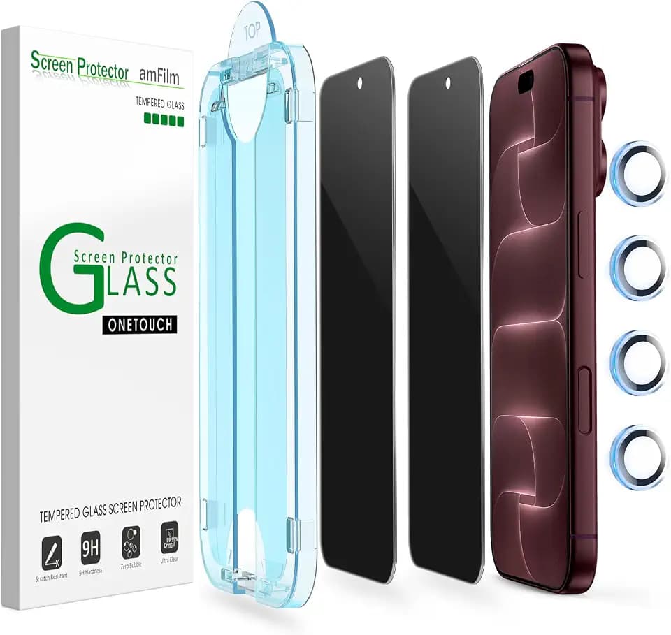 amFilm OneTouch for iPhone 18 Pro Max Privacy Screen Protector 6.9'' 2026
