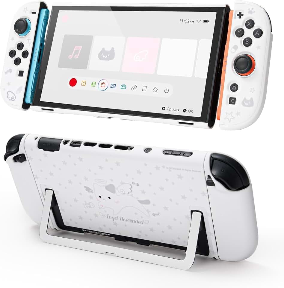 GeekShare Schutzhülle für Switch 2(2025), Switch 2 Hülle, Dockable Shell Kompatibel mit Switch 2, Kratzfestes, Stoßfestes (Sternenkatze)