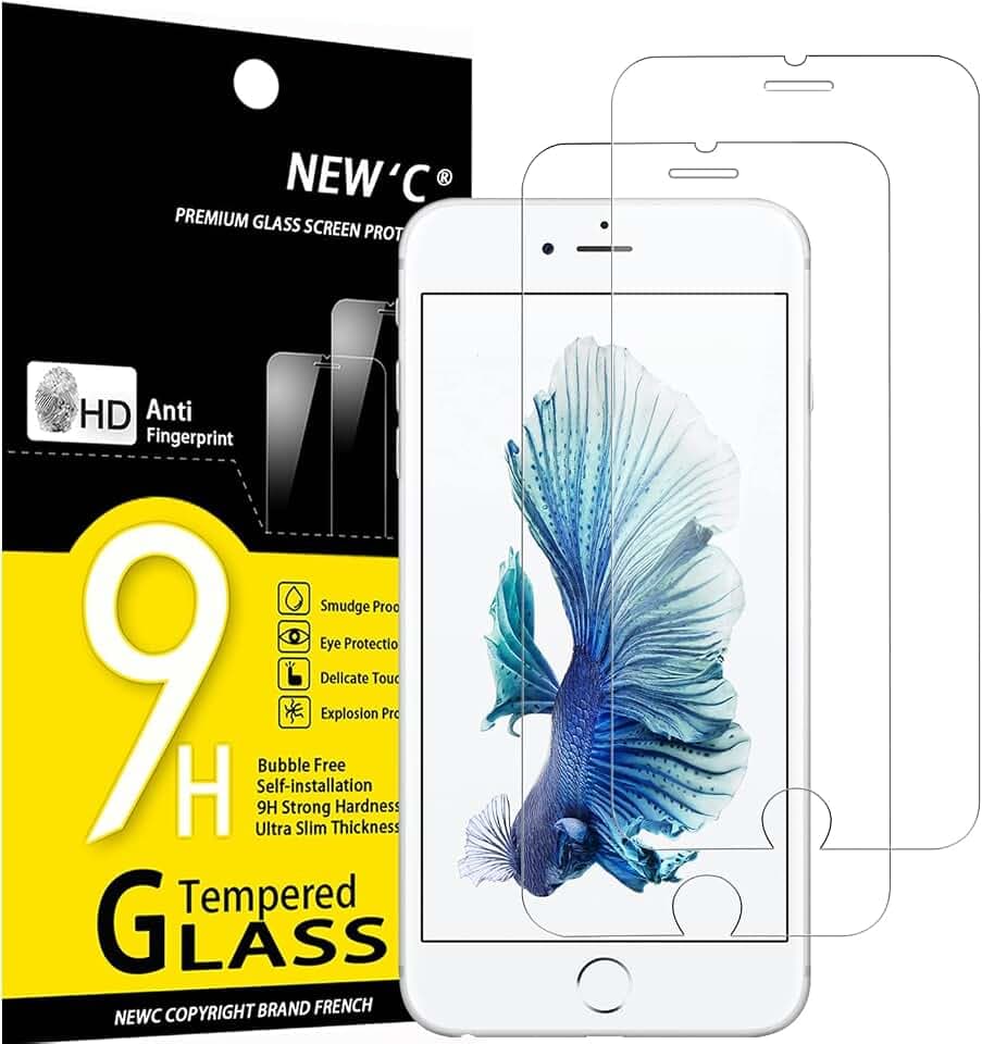 NEW'C Schutzfolie für iPhone 6s Plus, iPhone 6 Plus für Panzerglas