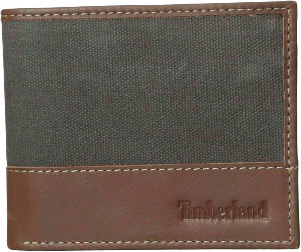 Timberland Baseline Herren-Geldbörse aus Leder mit aufgesetzter Klapptasche