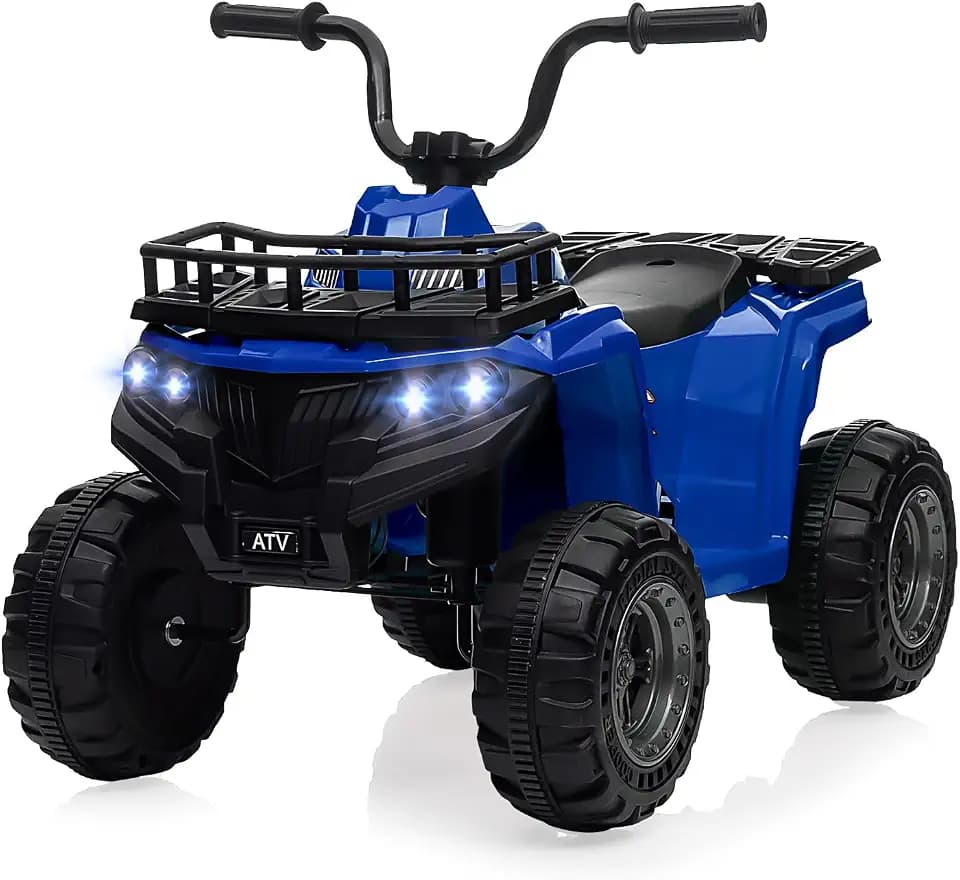 GarveeLife Elektrisches Quad für Kinder, 12 V, doppelter LED-Motor, Musik
