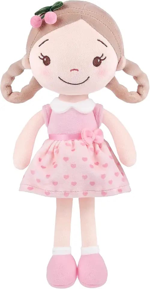 GAGAKU Weiche Plüsch-Babypuppe für Mädchen (12 Zoll) – Mein erstes Babypuppengeschenk für 1-jährige Mädchen, Kleinkinder und Säuglinge, maschinenwaschbares Stoffpuppenspielzeug