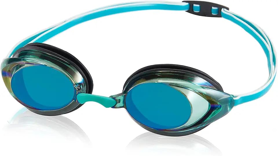 Speedo unisex-adult Swim Goggles Mirrored Vanquisher