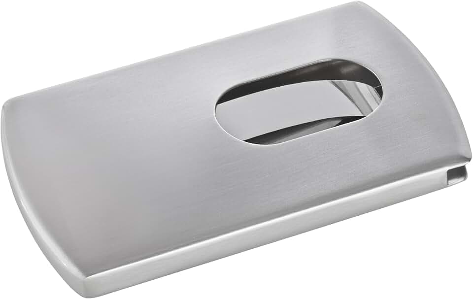 Sigel VZ120 Visitenkarten-Etui Silber, aus hochwertigem Edelstahl