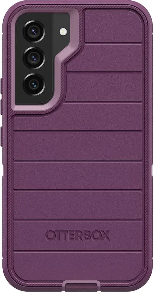 OtterBox Defender Series Case for Samsung Galaxy S22 (Only) - Case Only - Microbial Defense Protection - Non-Retail Packaging - Happy Purple