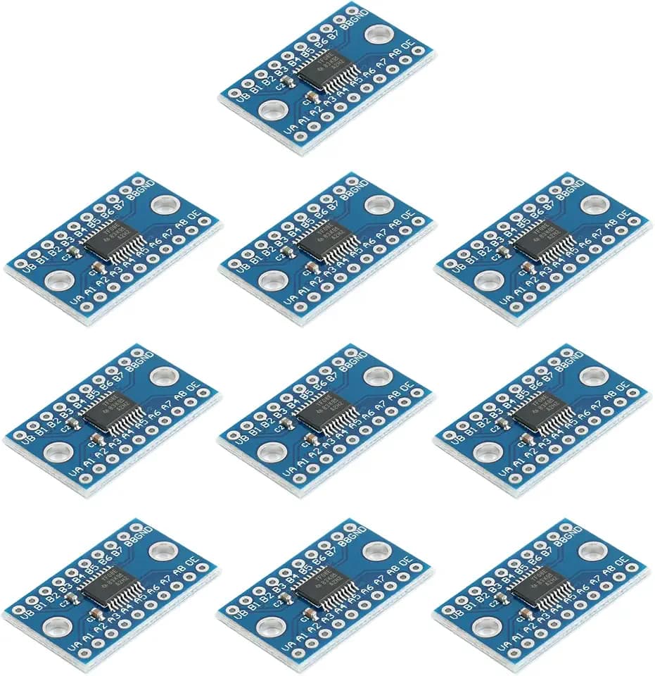 10Pcs TXS0108E 8-Channel Level Conversion Module 8-Bit bidirectional Voltage Conversion Module 1.8V/3.3V/5V High Speed Full Duplex 8 CH Logic Level Bi-Directional Converter Module