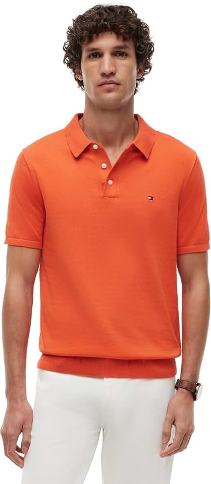 Tommy Hilfiger Herren Poloshirt Kurzarm Essential Cotton Knitted Dick