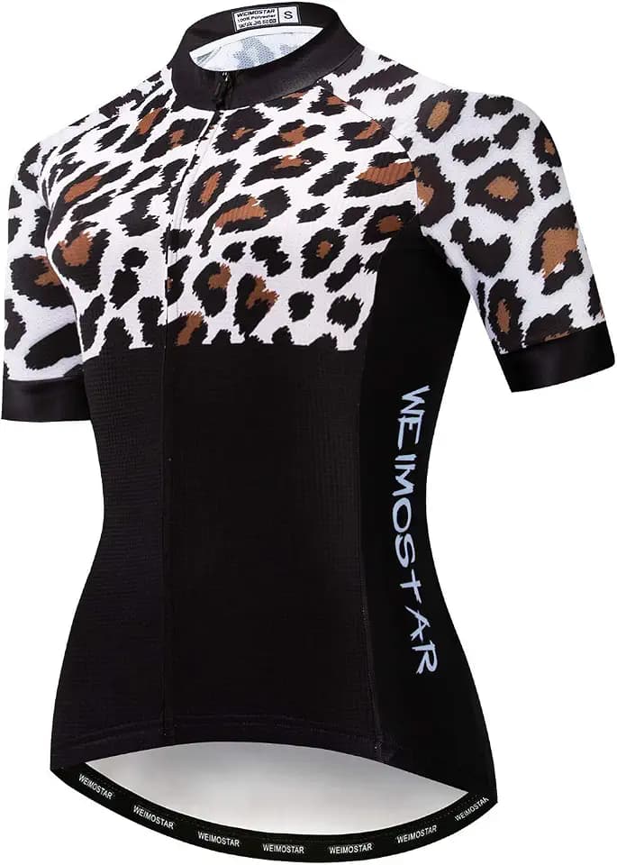 Hotlion Sommer-Fahrradtrikot, atmungsaktiv, für Damen, Mountainbike-Trikot, schnelltrocknend, kurzärmelig, Fahrradbekleidung