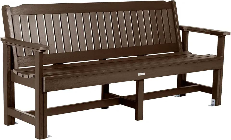 Sequoia Professional CM-BENSQ62-ACE Commercial Grade Exeter 6 Foot Garden Bench, Weathered Acorn