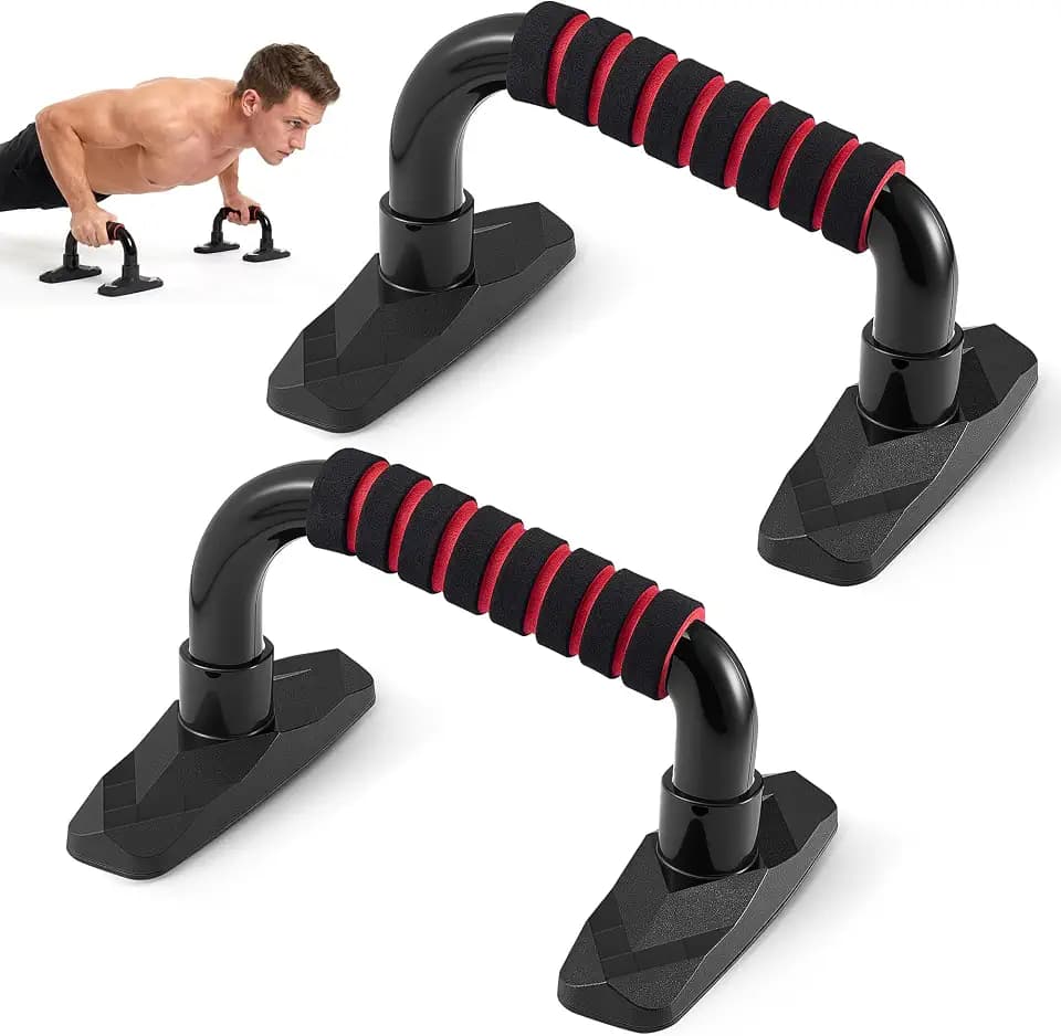 Push Up Bars(2 Pack),Anti-Slip Pushup Bars for Chest Expansion, Arm, Shoulder & Core Strength Training, Portable Home Gym Fitness Workout Equipment for Adults