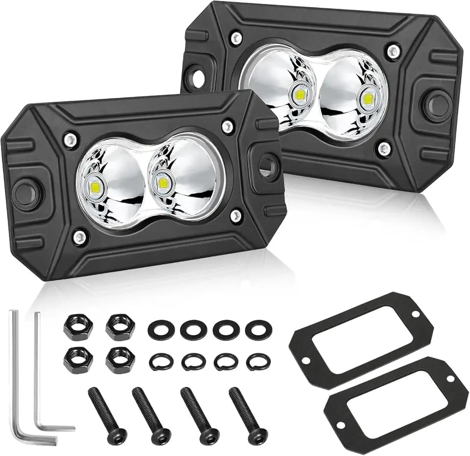 Flush Mount LED Pods Spot 40W CREE LED Bumper Lights for Trucks