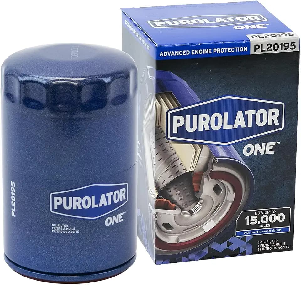 Purolator PL20195 PurolatorONE Advanced Engine Protection Spin On Oil Filter Compatible With Ford F-150, Ranger, Taurus, Mustang, Jeep Liberty, Grand Charokee, Chrysler PT Cruiser and Mazda CX-9