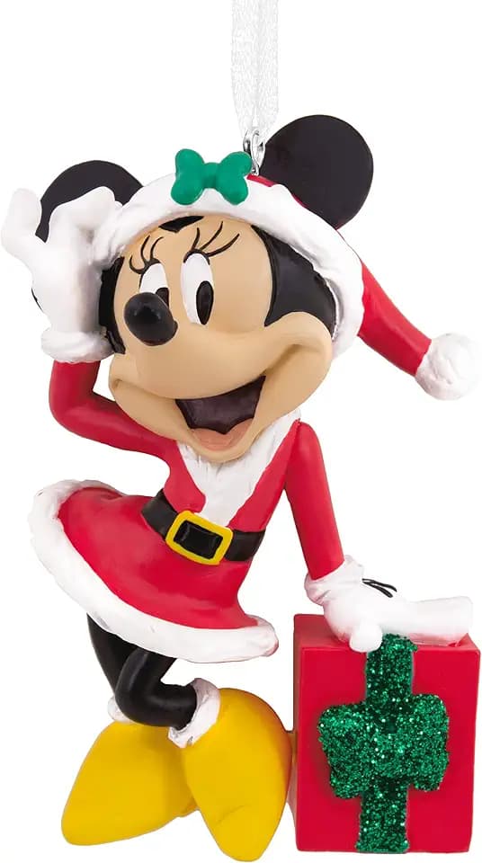 Hallmark Minnie Mouse and Present Christmas Ornament