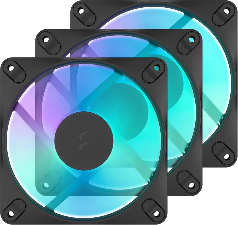 Fractal Design Dynamic 3 12 RGB 3-Pack Black 120mm PWM Fans