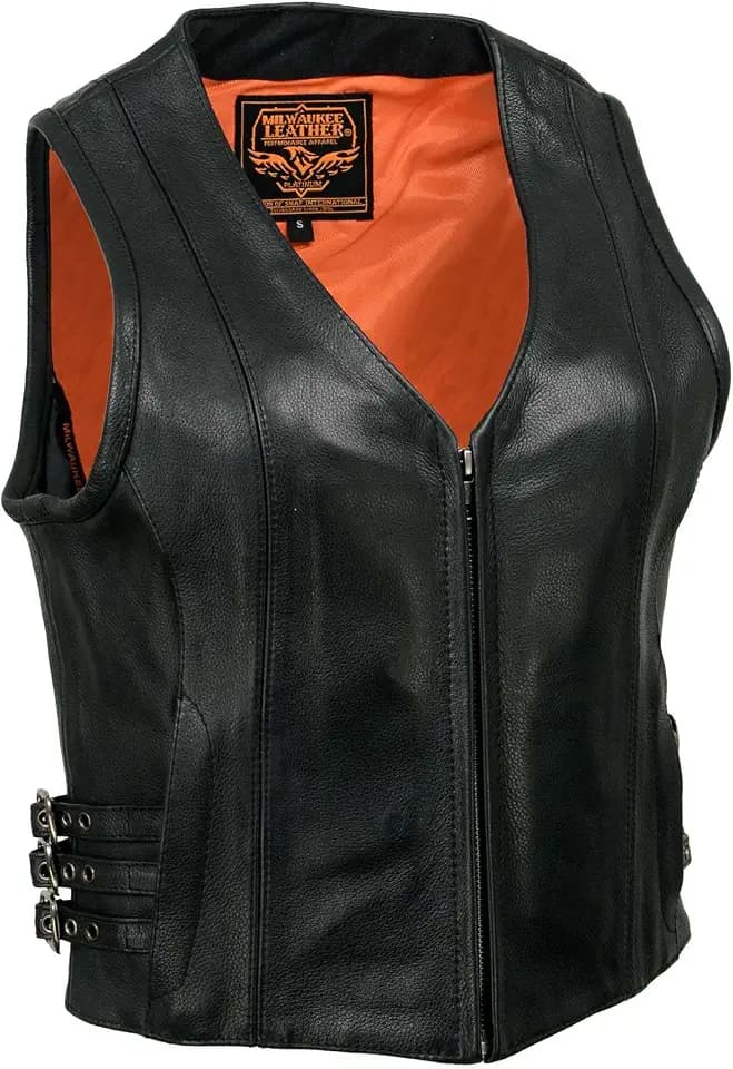 Milwaukee Women's Zippered Front Vest with Side Buckles