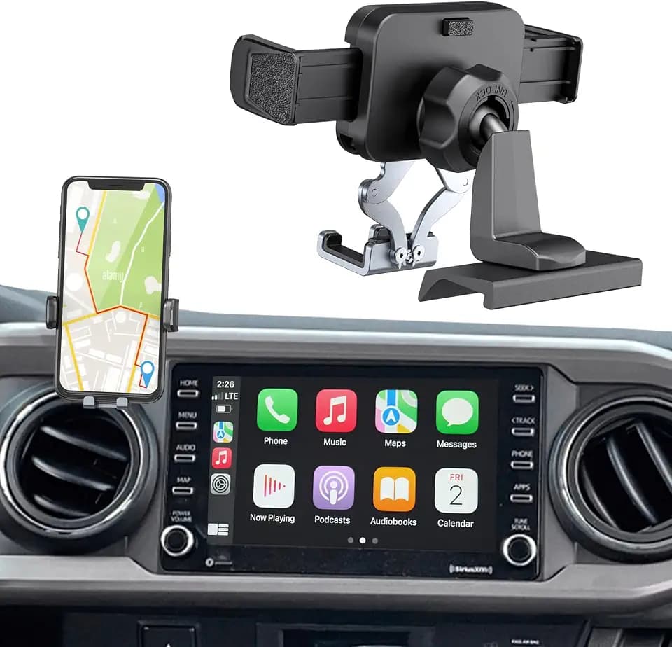 Adjustable Dashboard Metal Phone Mount Holder for 2016-2023 Toyota Tacoma