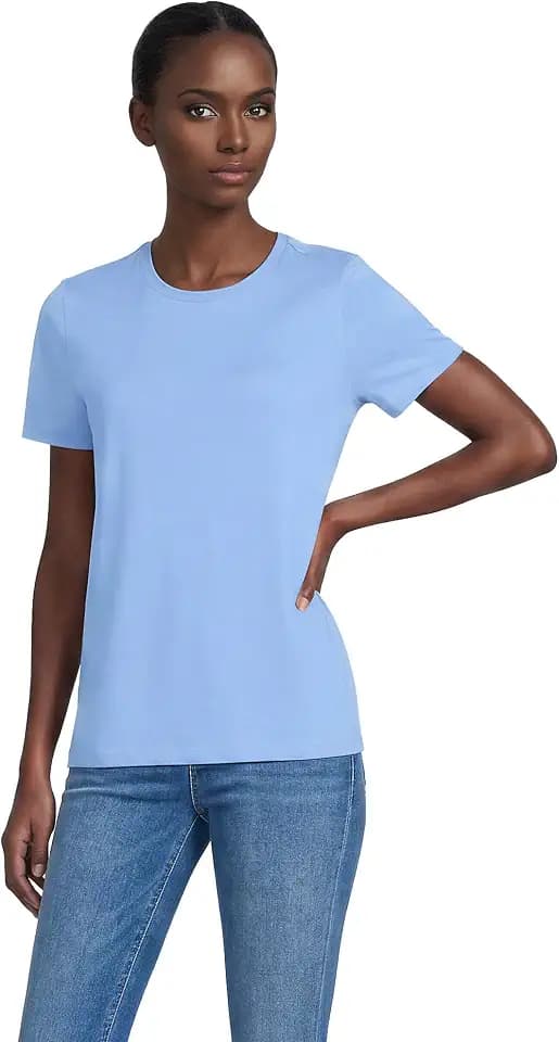 Lands' End Women's Supima Crew Neck T-Shirt