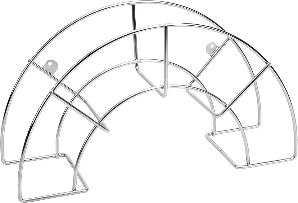 Sauvic Großer Schlauchhalter aus Edelstahl, 46,5x16,5x24 cm