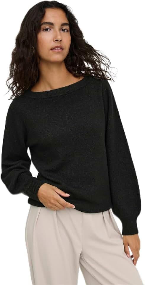 JDY Damen Jdyrue Glitter L/S Boat Pullove KNT Noos Jdyrue Glitter L/S Boat Pullove KNT Noos (1er Pack)