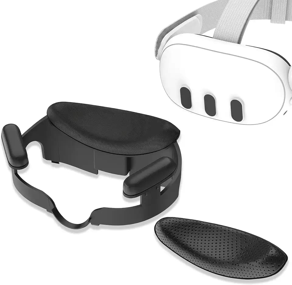 Upgraded Cooling Facial Interface Pad for Oculus Meta Quest 3 (NOT for Meta Quest 3S), Wide Field of View, Breathable and Sweat-Proof, Includes 2 Replacement Ice Silk & Cooling Gel Face Cushions