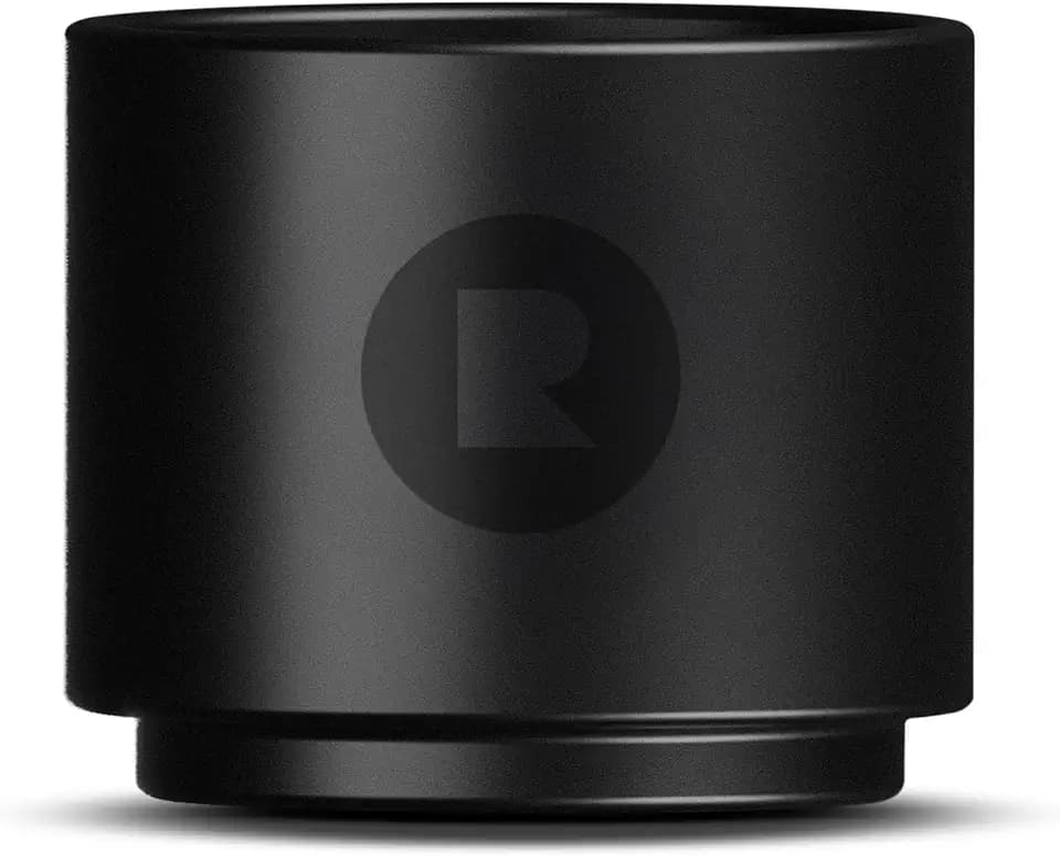 ROSSO CAFFÈ Doppelwandige Keramiktasse für Cappuccino oder Lungo, 184 ml, Schwarz, BPA-frei und spülmaschinenfest