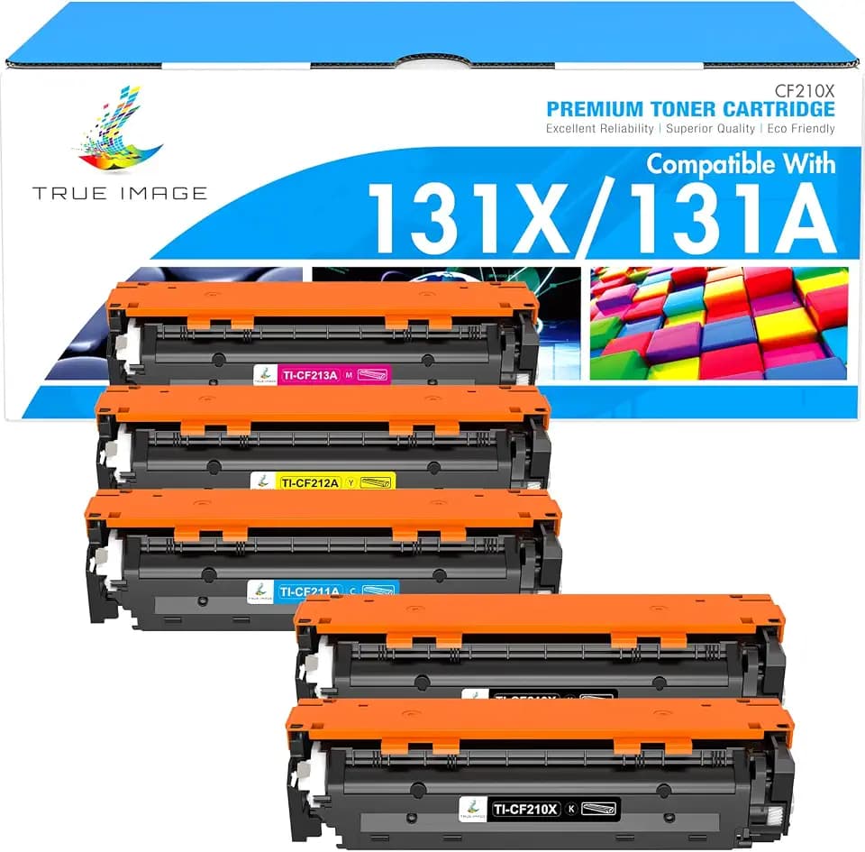 131A 131X Toner Cartridge 5 Pack for HP LaserJet Pro 200 Color MFP M276nw