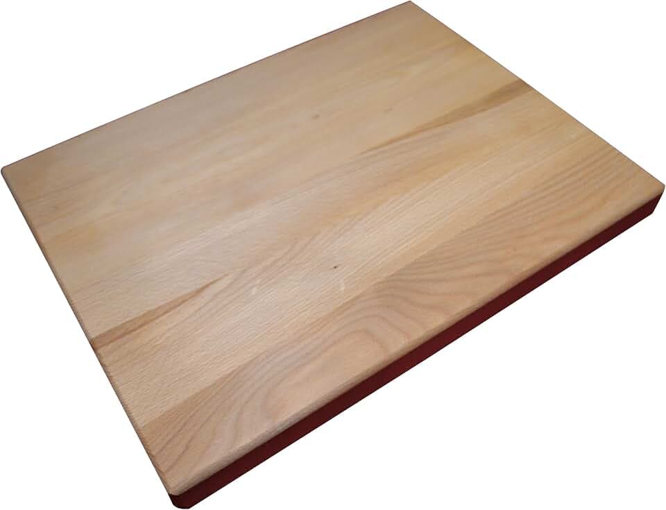 Wooden World - Buchenholz-Schneidebrett aus Massivholz - 39 x 52 x 4 cm