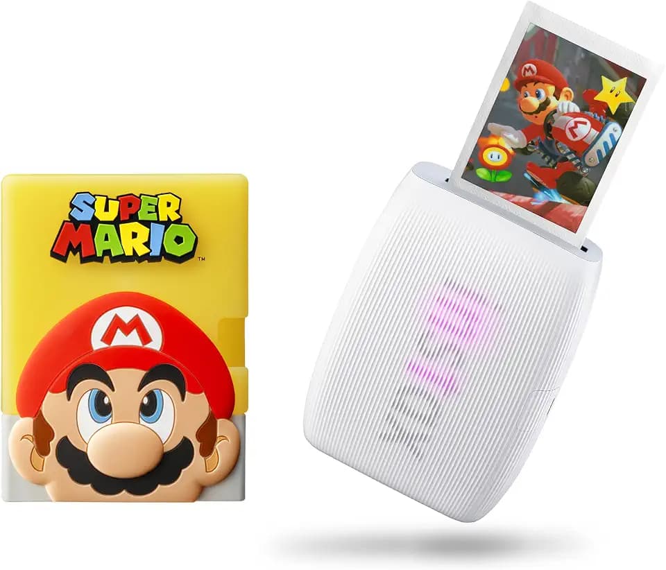 Fujifilm Instax Mini Link 3 Super Mario Smartphone Printer (Printer + Silicone Case)