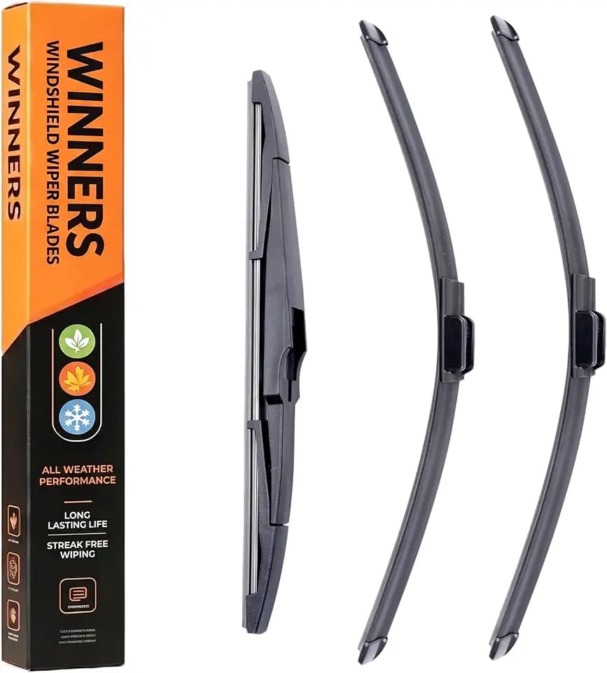 Windshield Wiper Blades for 2023 2024 2025 2026 Kia Sportage — Front 26" + 18" and Rear 12", Fits All Trims Including Hybrid & Plug-in Hybrid, All-Season Beam Blades