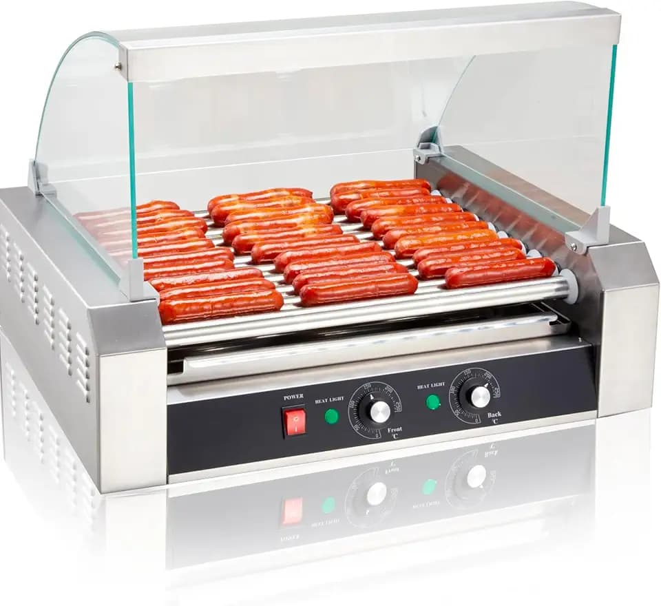 SYBO Hot Dog Roller Machine, 30 Hot Dogs 11 Non-Stick Rollers