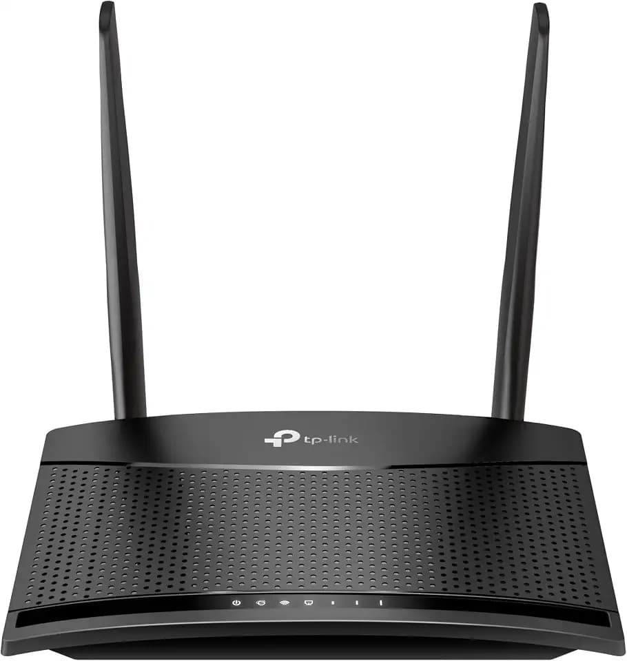 TP-Link TL-MR100 LTE Router, 4G Router unterstützt SIM Karten, 4G Cat4 bis zu 150 Mbit/s, WLAN 2.4GHz N300, 2X 100 Mbps Ports, Plug and Play, bis zu 32 Geräte, Kindersicherung, Gast-Netzwerk