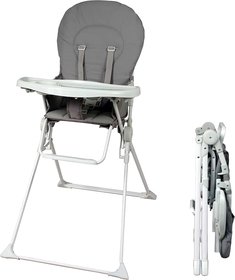 BAMBISOL Seggiolone fisso con ripiano regolabile in profondit? grigio