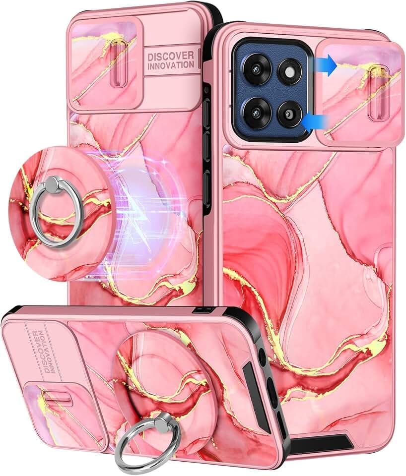 Buleens for Moto G Stylus 2026/2025 Case - Cute Design with Ring Stand & Camera Cover Women Girls Aesthetic Pretty Girly Teens Phone Cover for Moto G Stylus 5G 2026/2025 Case Compatible with Magsafe