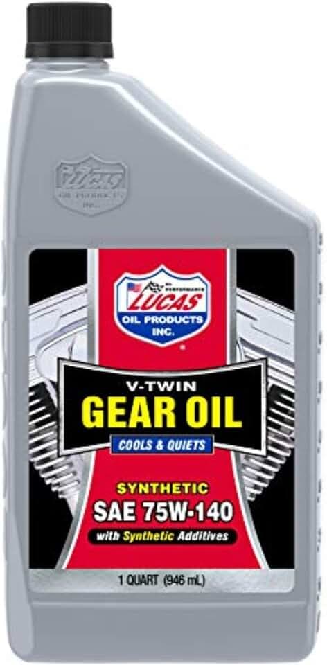 Lucas Oil 10791 Synthetic SAE 75W-140 V-Twin Gear Oil - 1 Quart