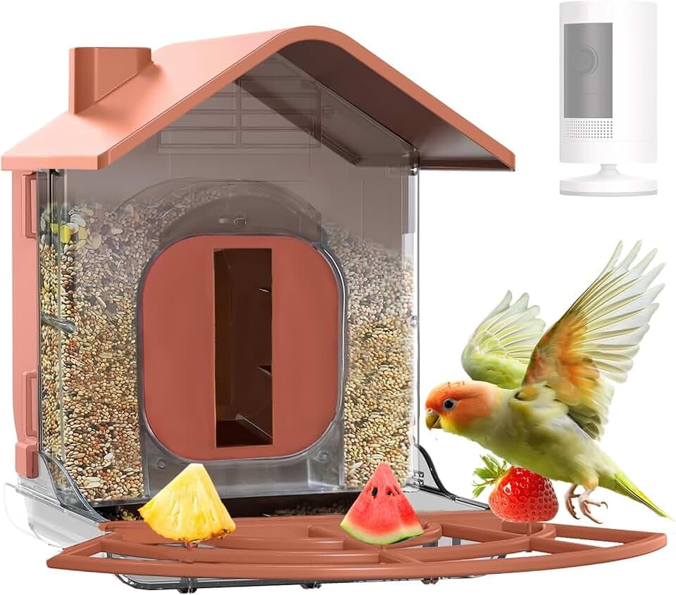 Zivif Smart Bird Feeder for Ring Stick Up Camera Case (Camera Not Included)