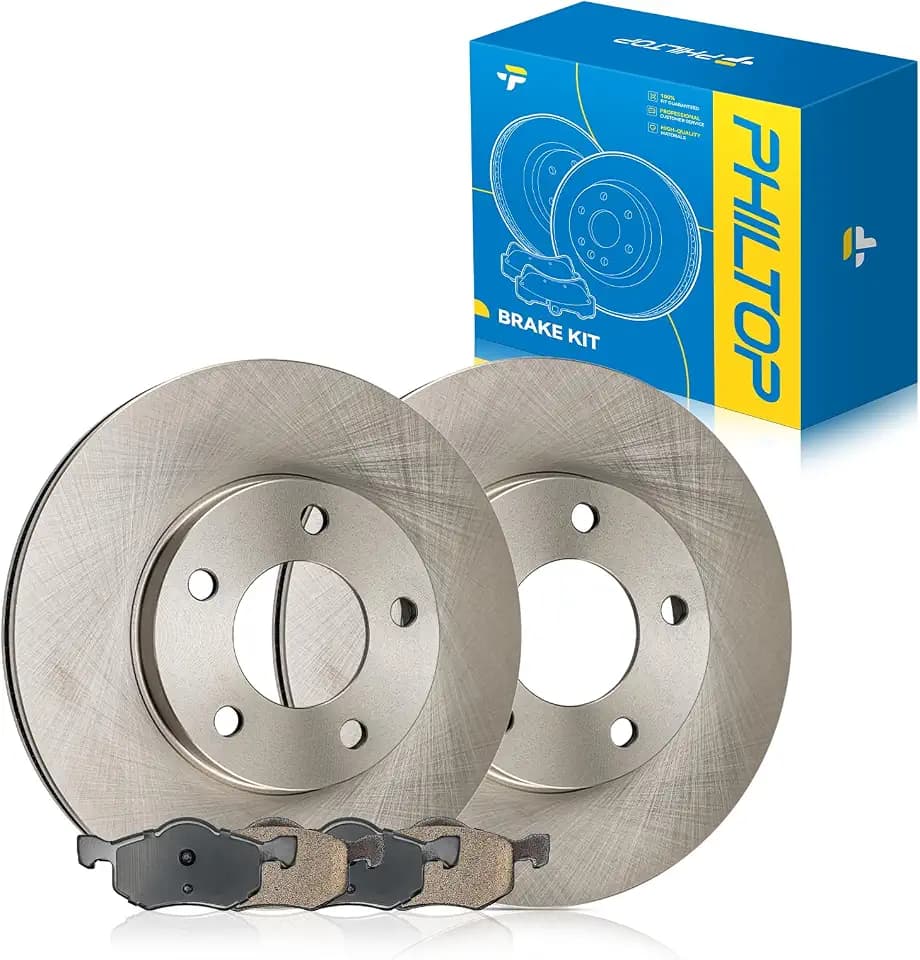 PHILTOP Front Brake Pads and Rotors kit Fit for Ford 2015-2017 F-150, Ford 2011-2014 F-150 5.0L, Ford 2011-2014 F-150 3.5T, 10” Front Brakes Rotors Automotive Replacement Brake kits