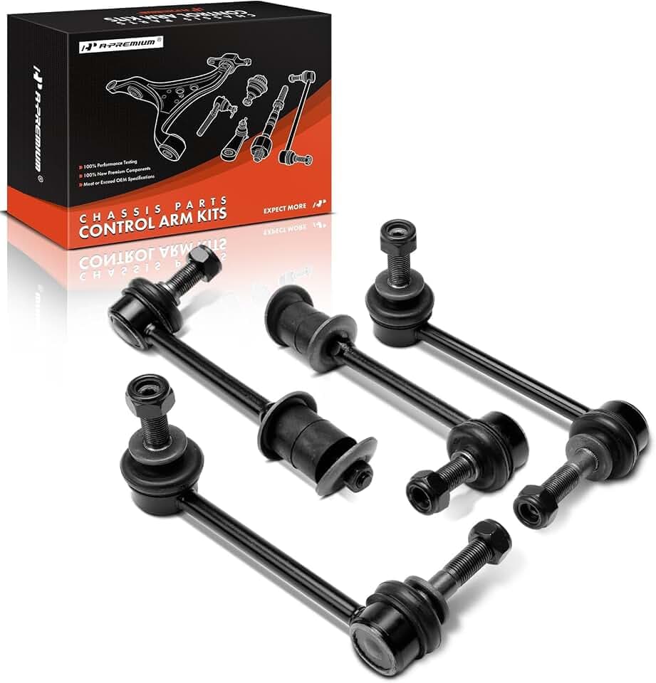 A-Premium Set of 4, Front & Rear Sway Bar Link Stabilizer Bar Link Kit