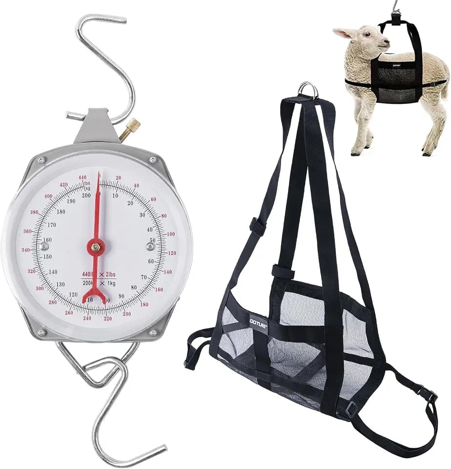 Mechanical Hanging Scales 440lbs/200kg with Calf Sling